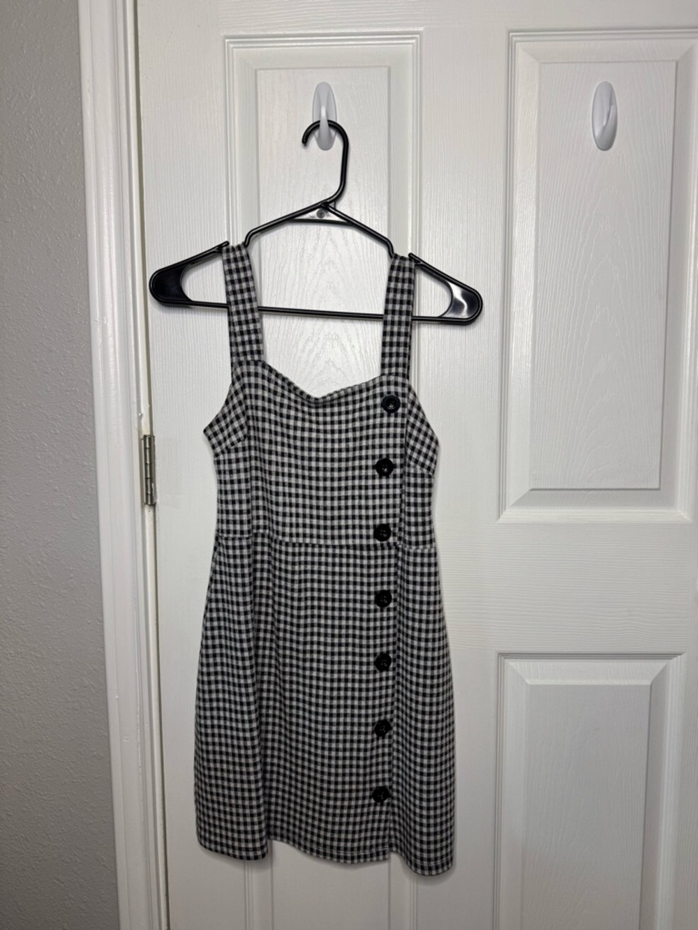 Black & White Gingham Mini Sundress